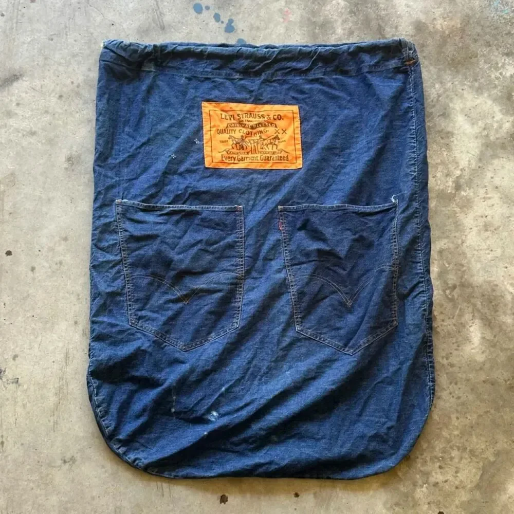 Vintage 1970s Levi's BIG E Denim Laundry Bag